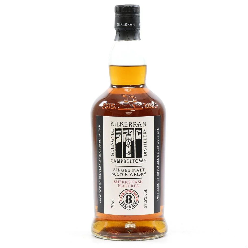 Kilkerran 8 Year Old Cask Strength Bourbon Cask Single Malt 700ml 2026 Release