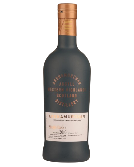 Ardnamurchan 2016 Unpeated 1st Fill Oloroso Sherry Hogshead 9 Year Old Australian Exclusive Single Cask #456 Single Malt Scotch Whisky