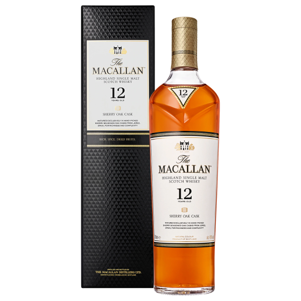 Macallan 12 Year Old Sherry Oak Cask Whisky 700ml