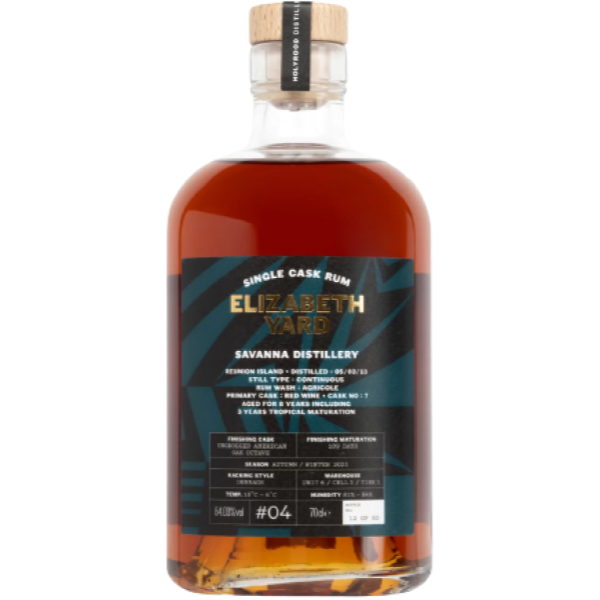 Elizabeth Yard Savanna 2013 8YO Ungrogged Rum